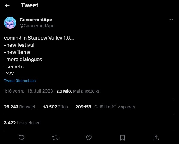 Stardew tweet