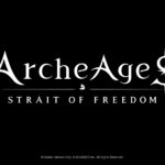 Fünf zentrale Figuren und eine Flotte auf dem offiziellen Keyart zu ArcheAge S: Strait of Freedom