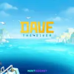 Dave taucht im offiziellen Keyart von DAVE THE DIVER durch das farbenfrohe Blue Hole