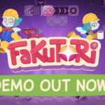 Steam-Capsule zu Fakutori mit zwei Wakas, Spielelogo und dem Hinweis „Demo Out Now!“