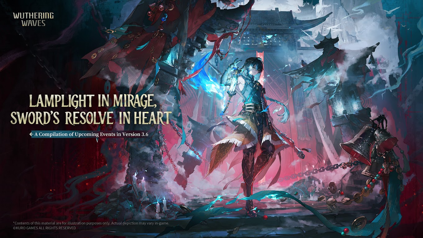 Jingran im offiziellen Keyart zur zweiten Phase von Wuthering Waves Version 3.6