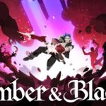Fenrix kämpft im Keyart von Ember and Blade gegen eine Horde dämonischer Kreaturen
