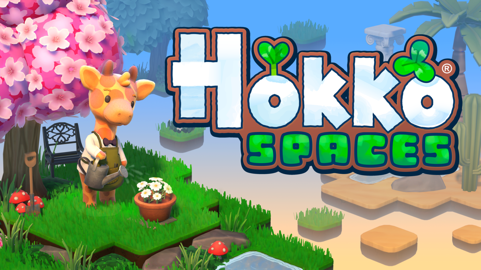 Bunte Häuser und tierische Bewohner in einem gestalteten Diorama von Hokko Spaces