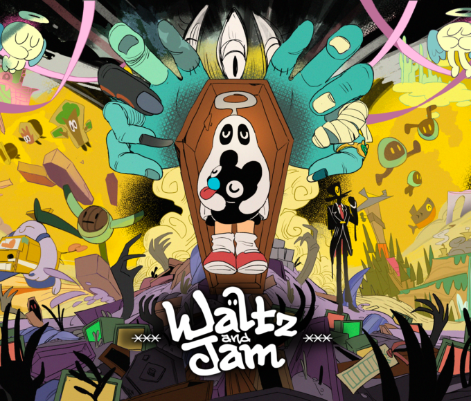 Waltz und sein Geisterhund Jam im handgezeichneten Jenseits von Waltz and Jam